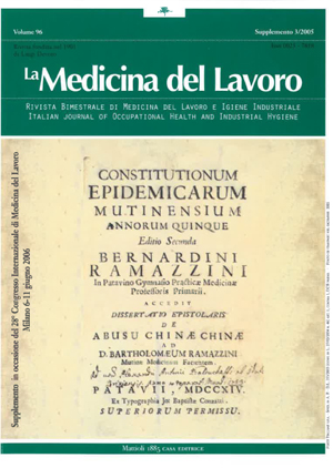 					View Vol. 96 No. 3-S (2005): Supplemento Ramazzini: Le costituzioni epidemiche
				